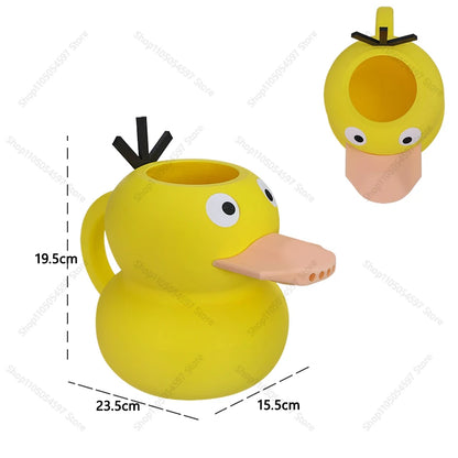 3D Printed Anime Pokémon Psyduck Watering Can – Cute Garden Plant Irrigation Tool for Outdoor Gardening