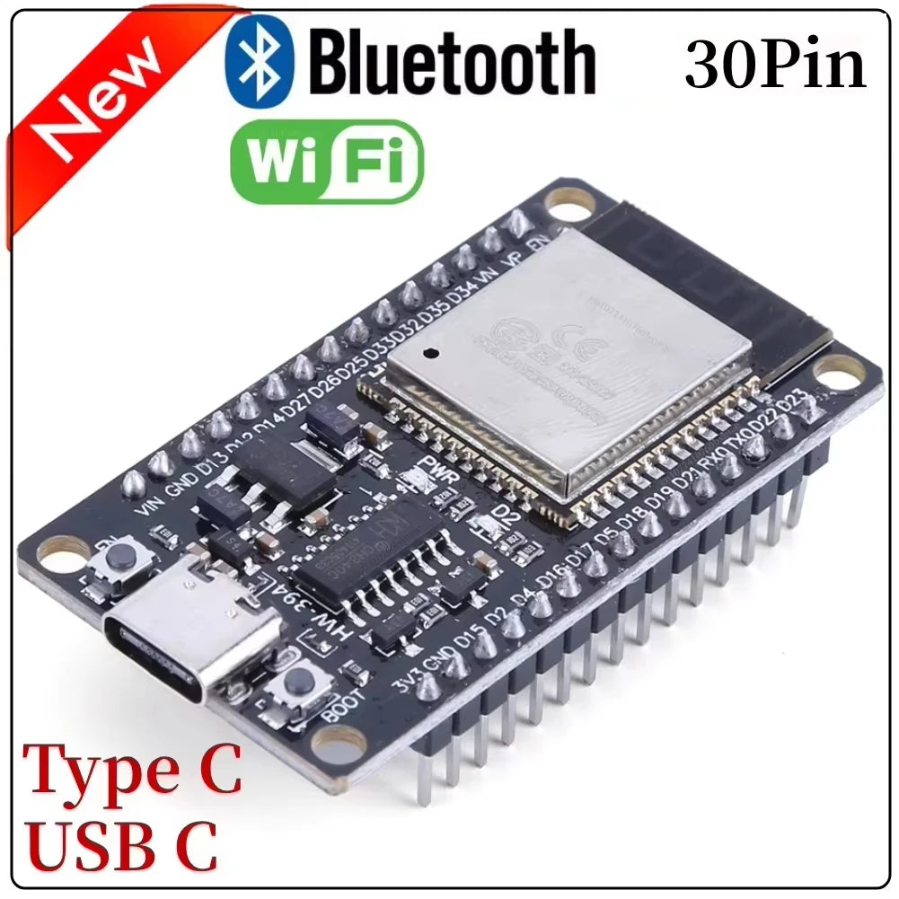 ESP32 32D Development Board - 30-Pin Dual-Core WiFi Bluetooth Wireless Module for Smart Home Projects