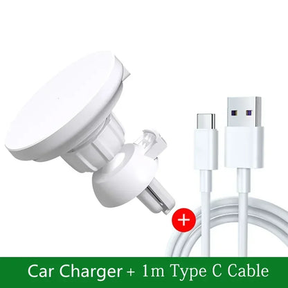 30W Magnetic Wireless Car Charger Stand – Fast Air Vent Mount for iPhone 15/14/13/12 Pro Max/Mini