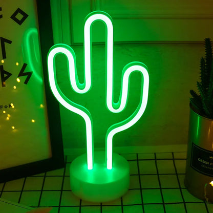 Countertop Decorative Neon Sign – USB or Battery-Powered Night Light for Holiday, Party, Kitchen & Home Decor
