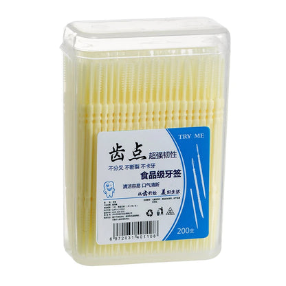 200-Piece Dental Floss Picks Set - Interdental Cleaning Tools for Daily Oral Hygiene and Dental Care