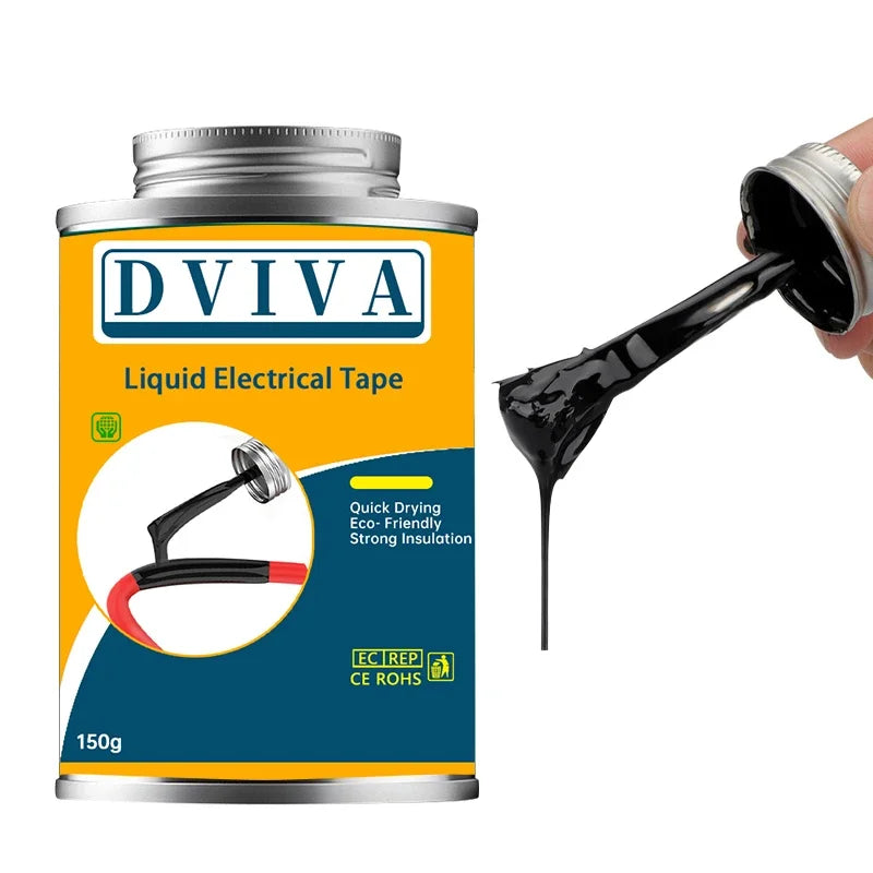 Liquid Electrical Tape Insulating Paste - Fast-Drying High-Temperature Sealant for Wire, Cable & Line Repairs