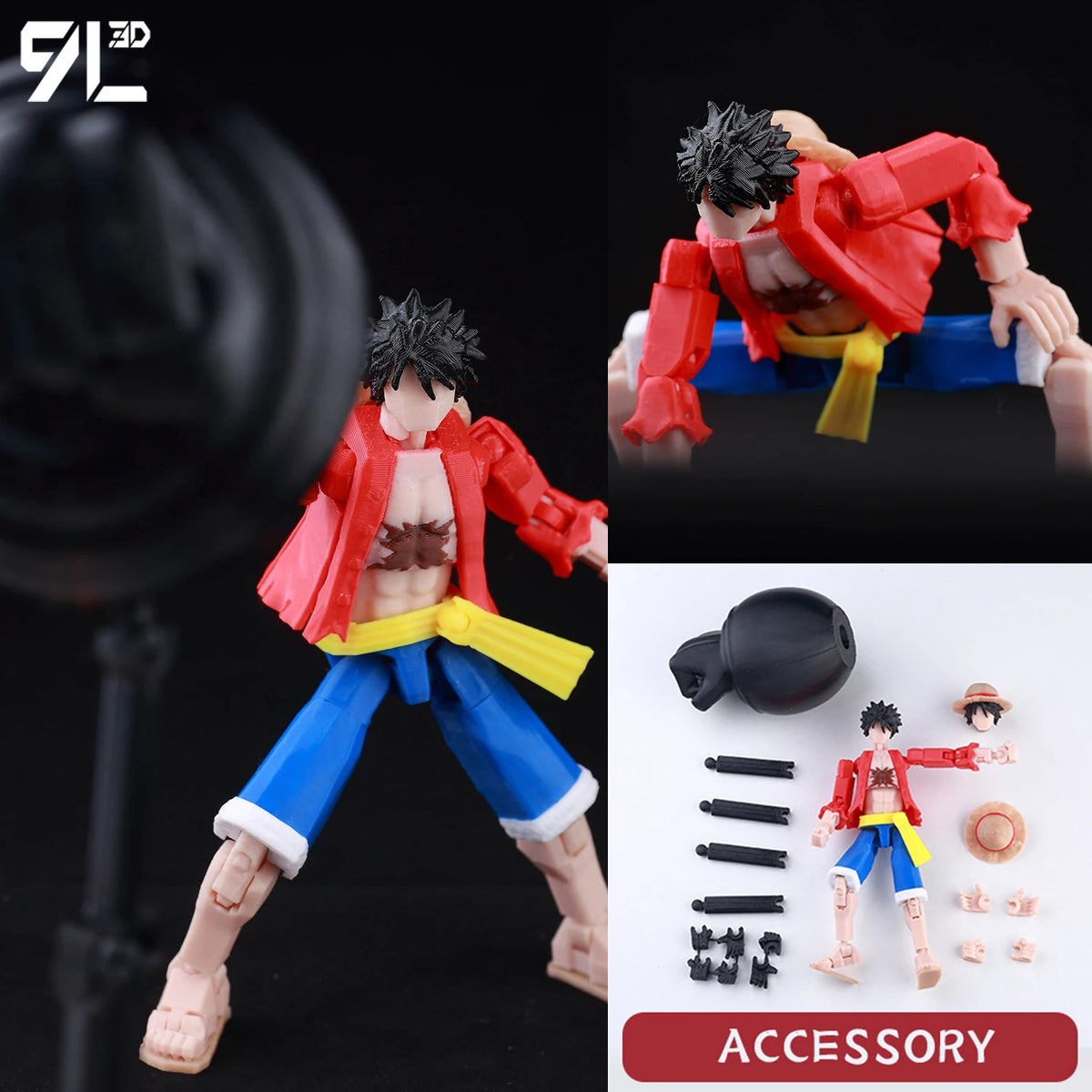 Venom Spider-Man Lucky13 Dummy13 Action Figure - 3D Printed T13 Multi-Jointed Anime Collectible Toy