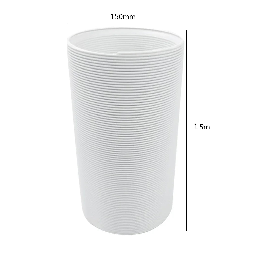 130/150mm Telescopic AC Exhaust Hose – Flexible Duct Extension Pipe for Mobile Air Conditioner Ventilation