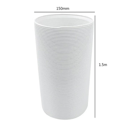 130/150mm Telescopic AC Exhaust Hose – Flexible Duct Extension Pipe for Mobile Air Conditioner Ventilation