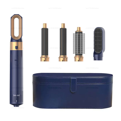 2024 New 5 in 1 Hair Dryer Hot Comb Set – Professional Curling Iron & Hair Straightener Styling Tool for Dyson Airwrap