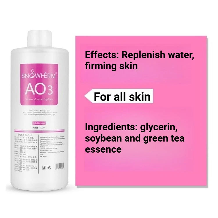 400ml Aqua Peel Solution AS1 SA2 AO3 Facial Machine Skin Deep Cleansing Serum Exfoliating Hydrating Replenish Water Treatment Fluid