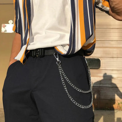 Punk Metal Waist Chain for Jeans – Hip-Hop Fashion Pants Accessory Pendant