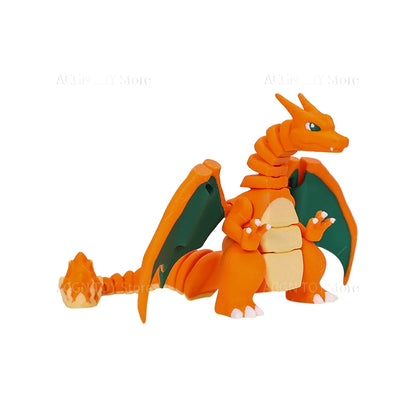 3D Printed Mega Charizard X Figure — Anime Dragon Egg Action Model Toy