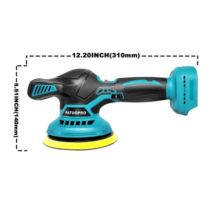 150mm Cordless Car Polisher 5000RPM – 6-Speed Rechargeable Electric Rotary Polishing Machine for Makita 18V Battery (Tool Only, No Battery)