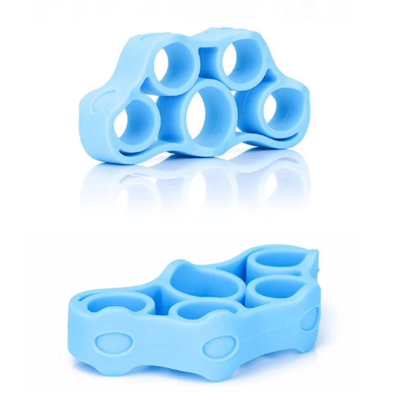 Silicone Finger Stretcher Trainer – 5-Finger Hand Grip Strength & Rehabilitation Exercise Tool for Musicians, Climbers & Therapy Use