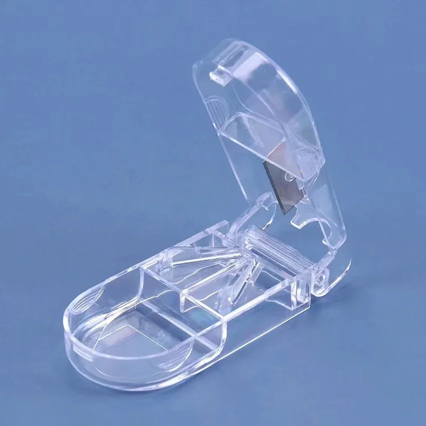 Portable Pill Cutter Box – Tablet Cutter & Medicine Holder for Easy Pill Splitting