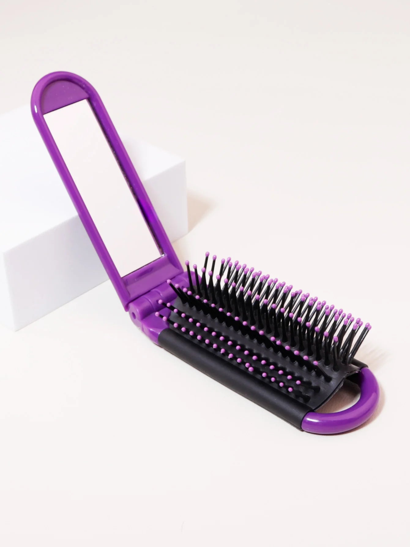 Folding Pocket Mirror Comb – Portable Travel Comb, Essential for On-the-Go Hair Care