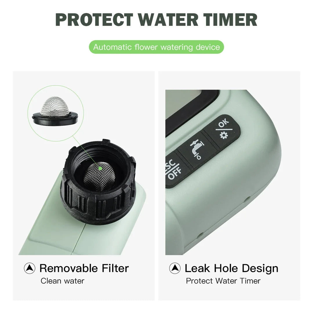 HCT-322 Automatic Water Timer - Digital Garden Irrigation System, Intelligent Outdoor Sprinkler to Save Water and Time