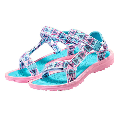 Kids Breathable Summer Sandals – Boys & Girls Outdoor Beach Open-Toe Sport Walking Shoes Size 30-38 Comfortable Footwear
