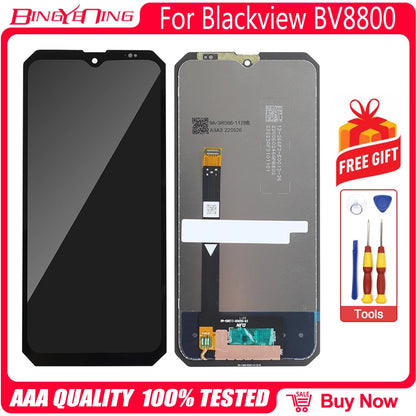6.58 Inch LCD Touch Screen Display for Blackview BV8800 - 2400x1080 Digitizer Assembly with Frame