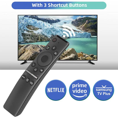 BN59-01330A / BN59-01329A Replacement Voice Remote Control — Compatible with Samsung LED, QLED, UHD, SUHD, HDR, LCD, 4K, 8K, 3D Curved Smart TVs