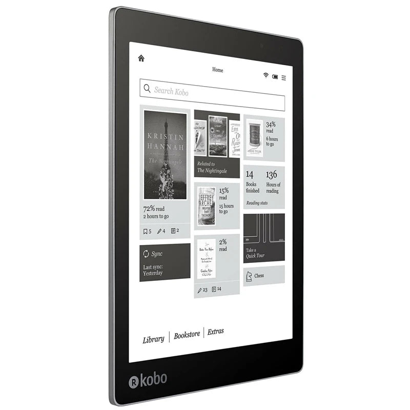 KOBO Aura One 7.8" E-Reader | 300PPI HD Carta E-Ink, IPX8 Waterproof, 8GB WIFI, Two-Color Light