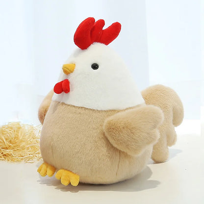 25CM Plush Chicken Doll – Soft & Cute Hen Stuffed Toy Pillow for Girls, Sleep Comfort Gift Plushie