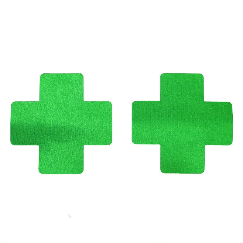Women’s Disposable Adhesive Nipple Covers - Invisible Chest Petals and Cross-Shaped Pasties in 7 Colors
