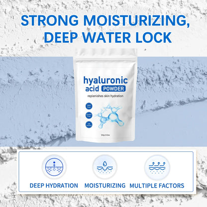 100g Hyaluronic Acid Face Mask Powder – Hydrating, Smoothing & Brightening, Nourishing, Anti-Wrinkle Skin Barrier Repair with Spoon