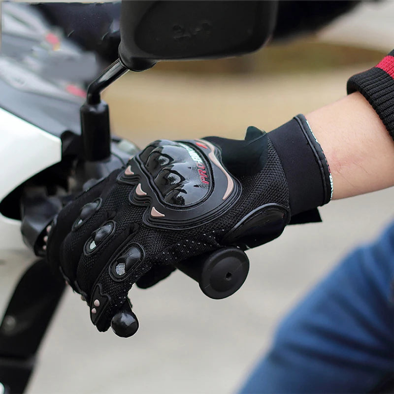 Men's Motorcycle Racing Gloves – Breathable Closed Finger Gloves for Outdoor Sports & Crossbike Riding
