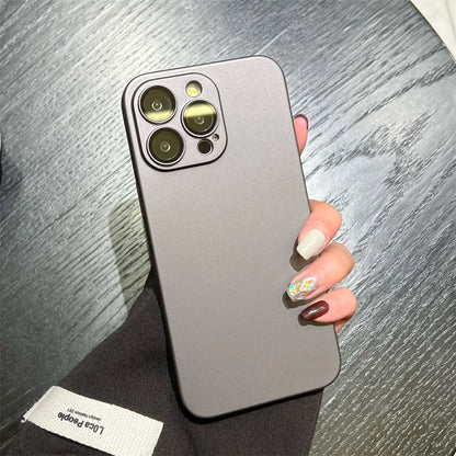 Matte Armor iPhone Case - Rugged Slim Plastic Cover with Camera Protection for iPhone 11–18, Air, Plus & Pro Max Models