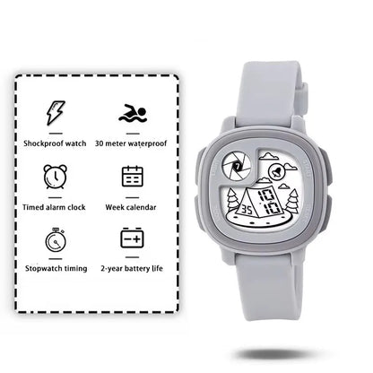 Children’s Digital Sports Watch - Waterproof Electronic Wristwatch with Alarm & Timer for Boys and Girls