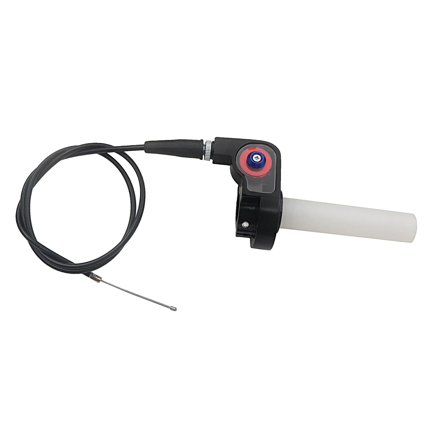 Motorcycle 1/4 Quick Turn Throttle Grip Set – Twist Gas Throttle Handle + 980mm Throttle Cable for Dirt & Pit Bikes, Motocross