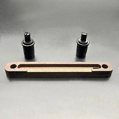 Rosewood U-Bass Bridge - Adjustable Saddle Bridge with Height Screws for 4/6 String Acoustic Bass Guitar