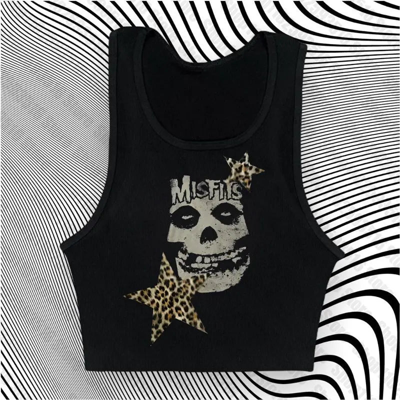 Women’s Gothic Mini Dress – Y2K Punk Emo Harajuku Black Graphic Party Dress Summer