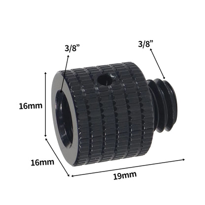 Reinforced Camera Screw Adapter - 1/4 to 3/8 Inch Male Female Thread Converter for Tripod Monopod Ball Head Light Bike Mount