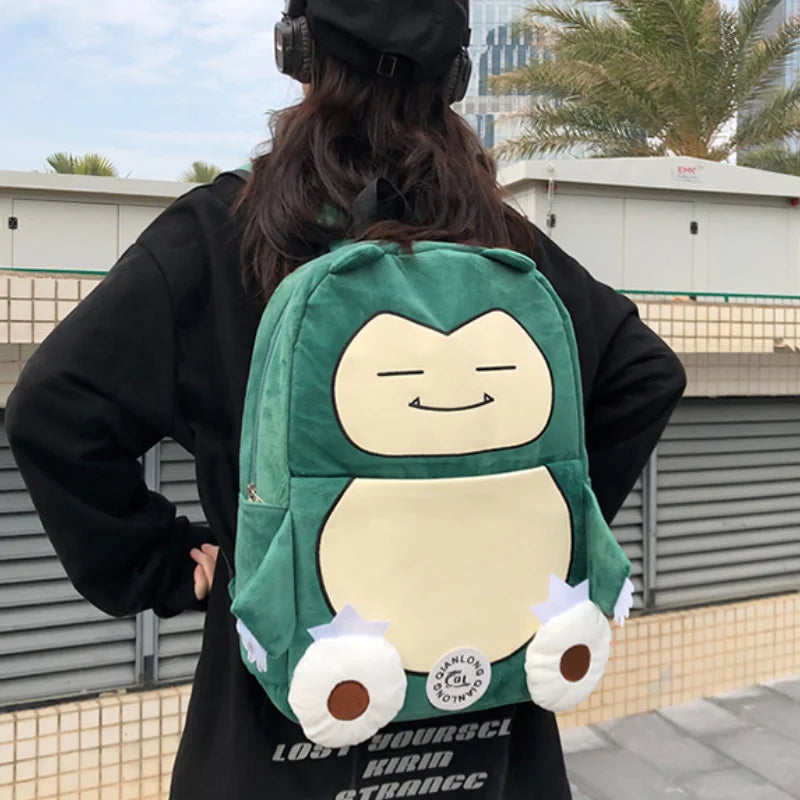 MINISO Switch Pokémon Cappy Beast Plush Backpack — Large Capacity Couple Bag, Anime Toy Storage & Gift Accessory