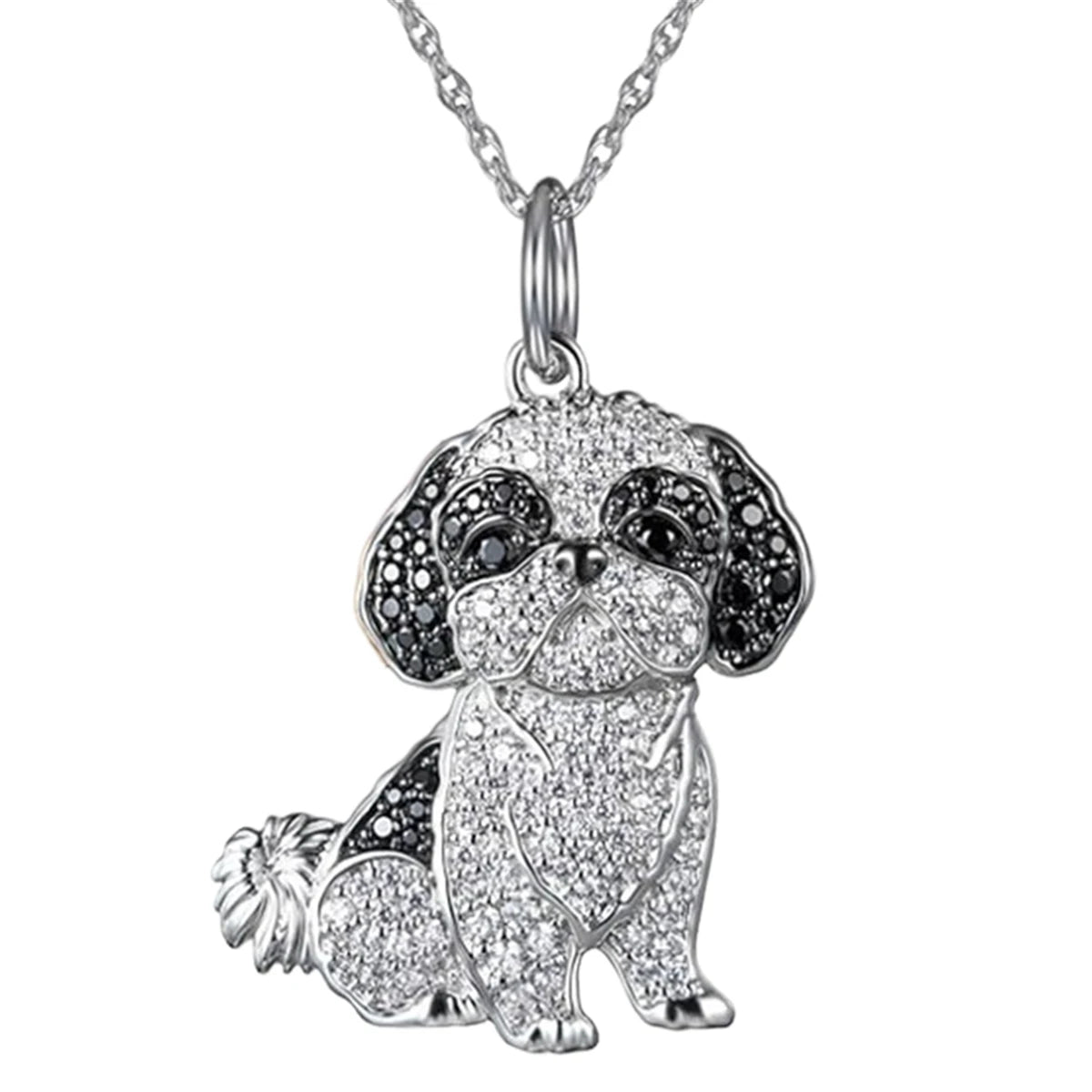 Schnauzer Dog Pendant Necklace – Cute & Elegant Puppy Jewelry for Women, Perfect Gift for Dog Lovers