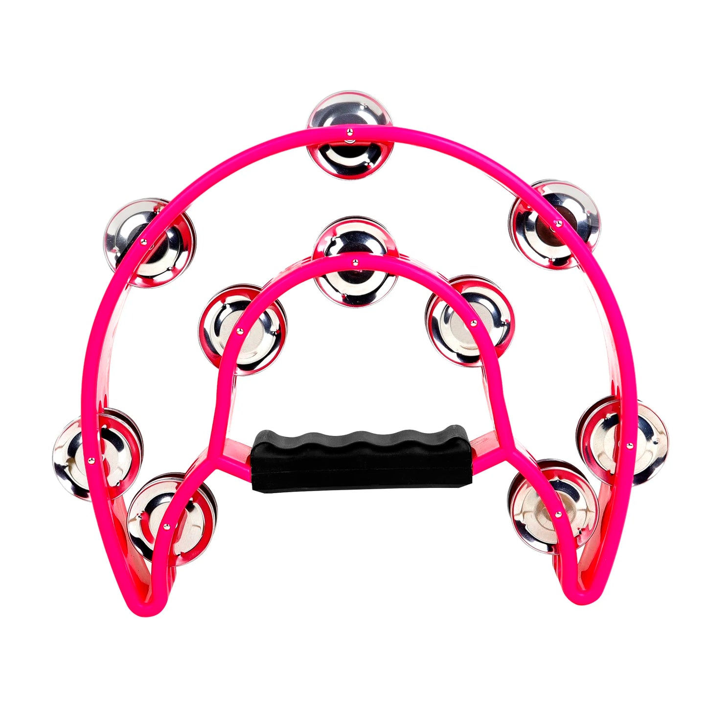 Orff Double Row Tambourine – Hand Rattle Percussion Instrument for Children, Educational Musical Toy & Party Gift