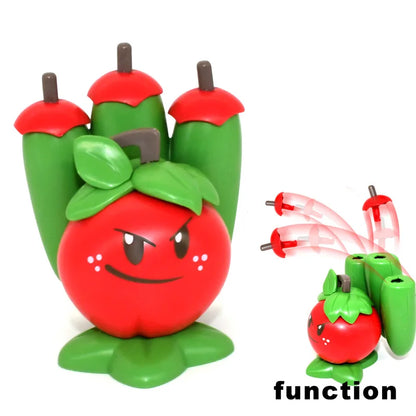 Plants vs Zombies Pea Shooter Action Figure — PVZ Boss Toy Doll Shooting Dave Allstar Gift for Kids
