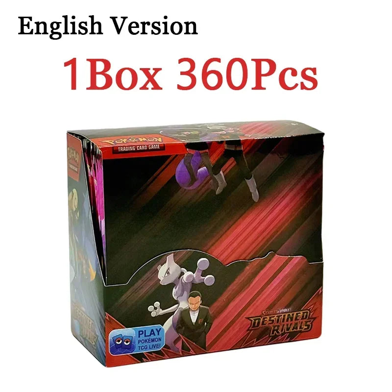 360PCS Pokémon Trading Card Game Booster Set – Prismatic Evolutions Scarlet & Violet English Battle Cards Collection Gift Pack