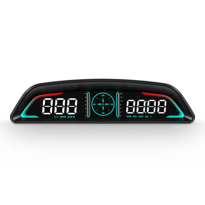 AD G3/B3 OBD2 GPS Head-Up Display – Smart Car HUD with Digital Speedometer, RPM, Water Temp, Clock & Security Alarm
