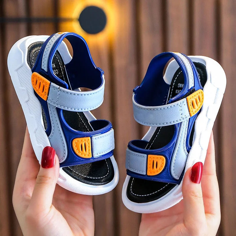 Summer Baby Sandals – Solid Color Soft Sole, Anti-Slip Toddler Shoes for Boys & Girls, Beach Sandals
