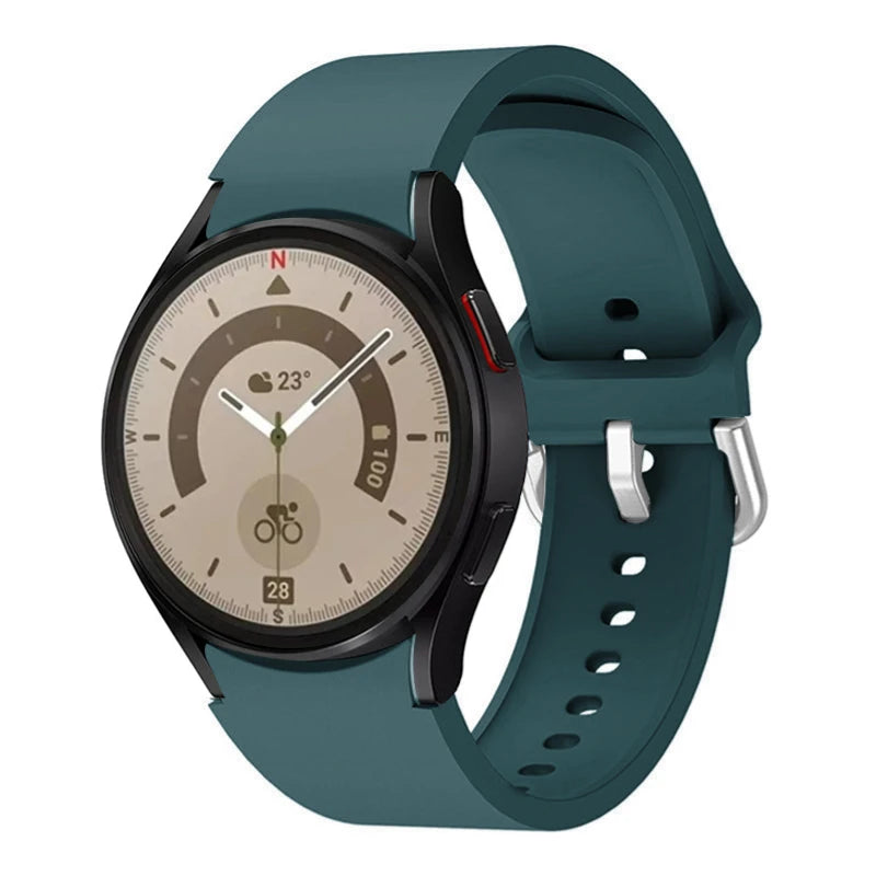 Silicone Replacement Strap for Samsung Galaxy Watch – Sport Bands for Watch 4, 5, 6, 7 (40-47mm)