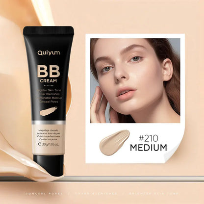 High Coverage BB Cream Foundation – Waterproof Long-Lasting Concealer & Brightening Face Primer for Natural Contour Makeup Base