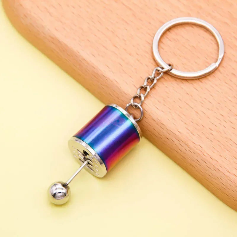 Creative Gear Head Keychain – Speed Gearbox & Turbo Hub Brake Disc Pendant for Car Keys, Shock Absorber Keyring
