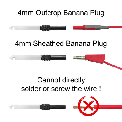30V Car Test Probe Leads - Auto Multimeter Extension Back Piercing Needle Tips for Diagnostic Testing