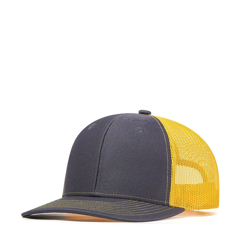 Custom Logo Snapback Hat - Embroidered Mesh Sports Cap for Men & Women, Adjustable Baseball Cap