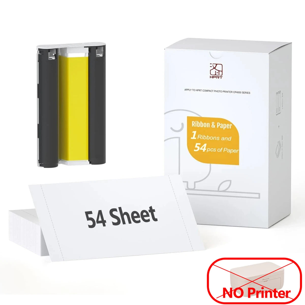 HPRT CP4100 Wireless Color Photo Printer – 300DPI Desktop Thermal Sublimation for 4x6" Photo Paper