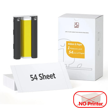 HPRT CP4100 Wireless Color Photo Printer – 300DPI Desktop Thermal Sublimation for 4x6" Photo Paper
