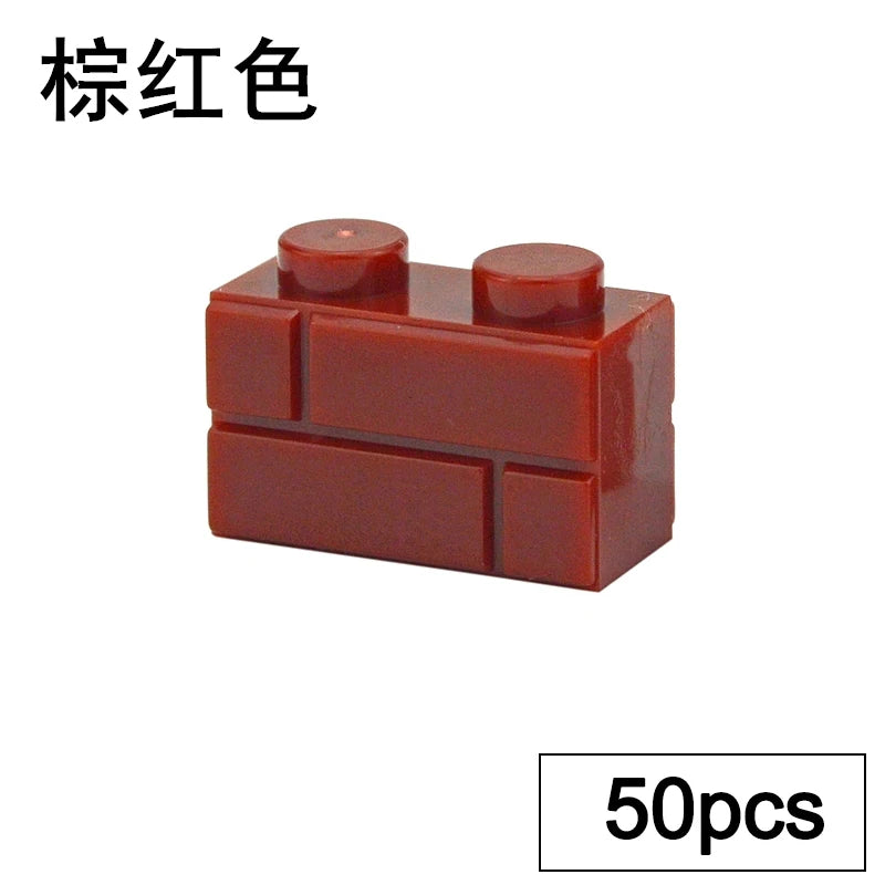 DIY Building Block Wall Figures Bricks - 1x2, 1x3 & 1x4 Small Construction Bricks for Creative Building & Educational Play