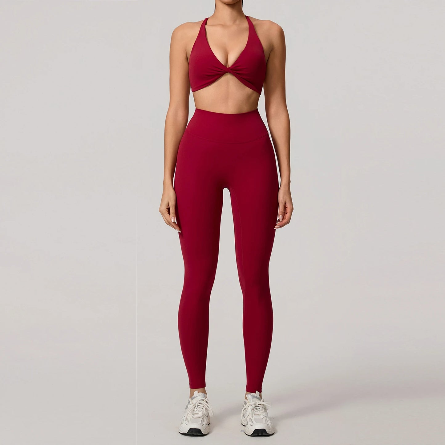 2Pcs Women's Yoga Sports Set - Quick Dry Long Sleeve Workout Tracksuit for Gym & Running