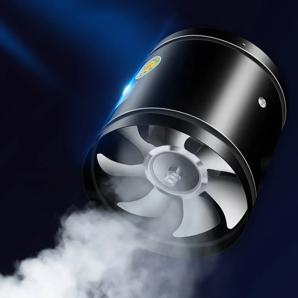 4/6/8 Inch Metal Pipe Air Ventilator – Low Noise Bathroom & Kitchen Exhaust Duct Fan