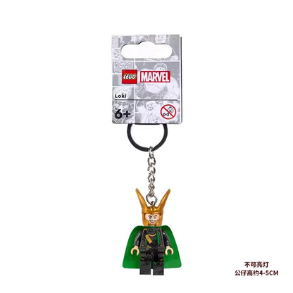 Superhero and Movie Character Keychain - Spider-Man, Miles Morales, Gwen, Batman, Iron Man, Loki, Darth Vader, Yoda and Stormtrooper Mini Figures